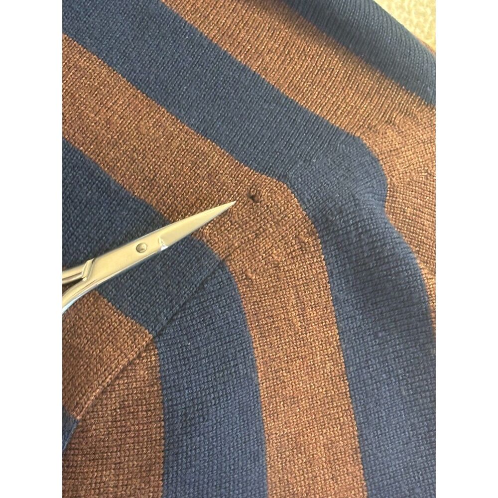 j‎ crew merino wool sweater v neck preppy dark academia old money quiet luxury L - Picture 9 of 9